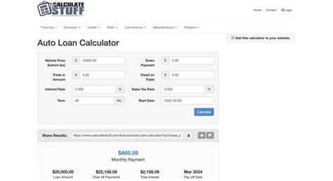 Auto Loan Calculator Texas Bank
